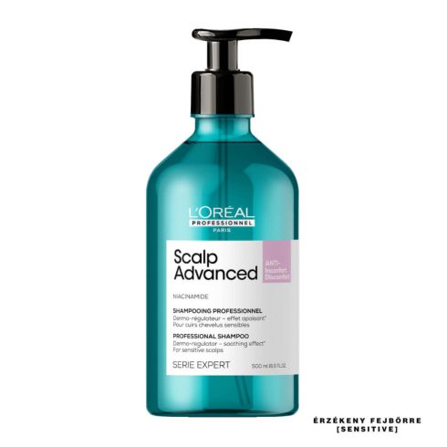 L'Oréal SERIE EXPERT Scalp Advanced sampon érzékeny fejbőrre 500ml kiszerelésben