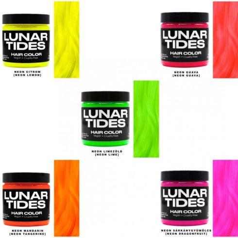Lunar Tides hajszínező öt neon színe