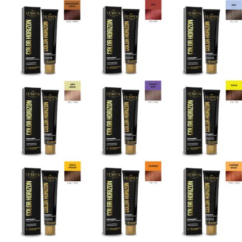 LUXOYA COLOR HORIZON árnyalatok Mahagony Gold-tól Cooper Gold-ig