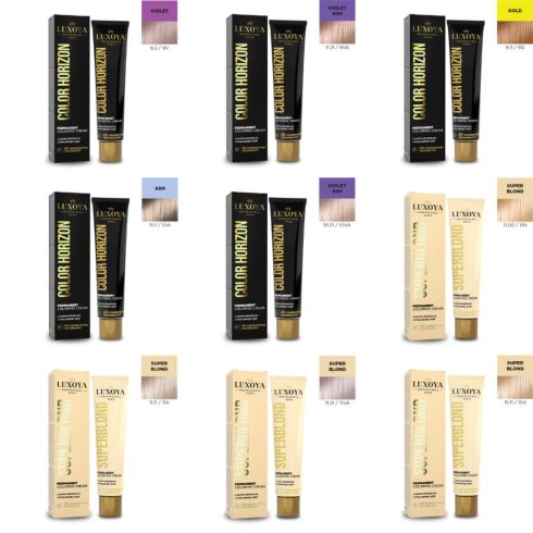 LUXOYA COLOR HORIZON árnyalatok Viole-től SUPERBLOND 15.11-ig